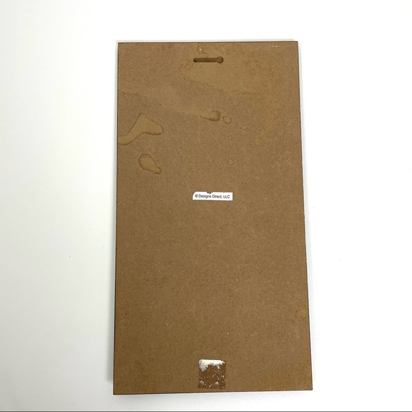 Decorative Wall Hanging with Brown Decorative Scroll Trim. - Picture 2 of 6